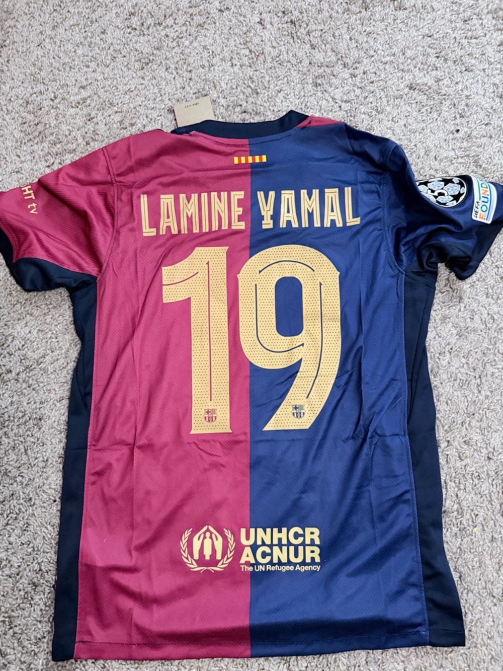 Nike FC Barcelona Youth Jersey - Navy Blue & Maroon